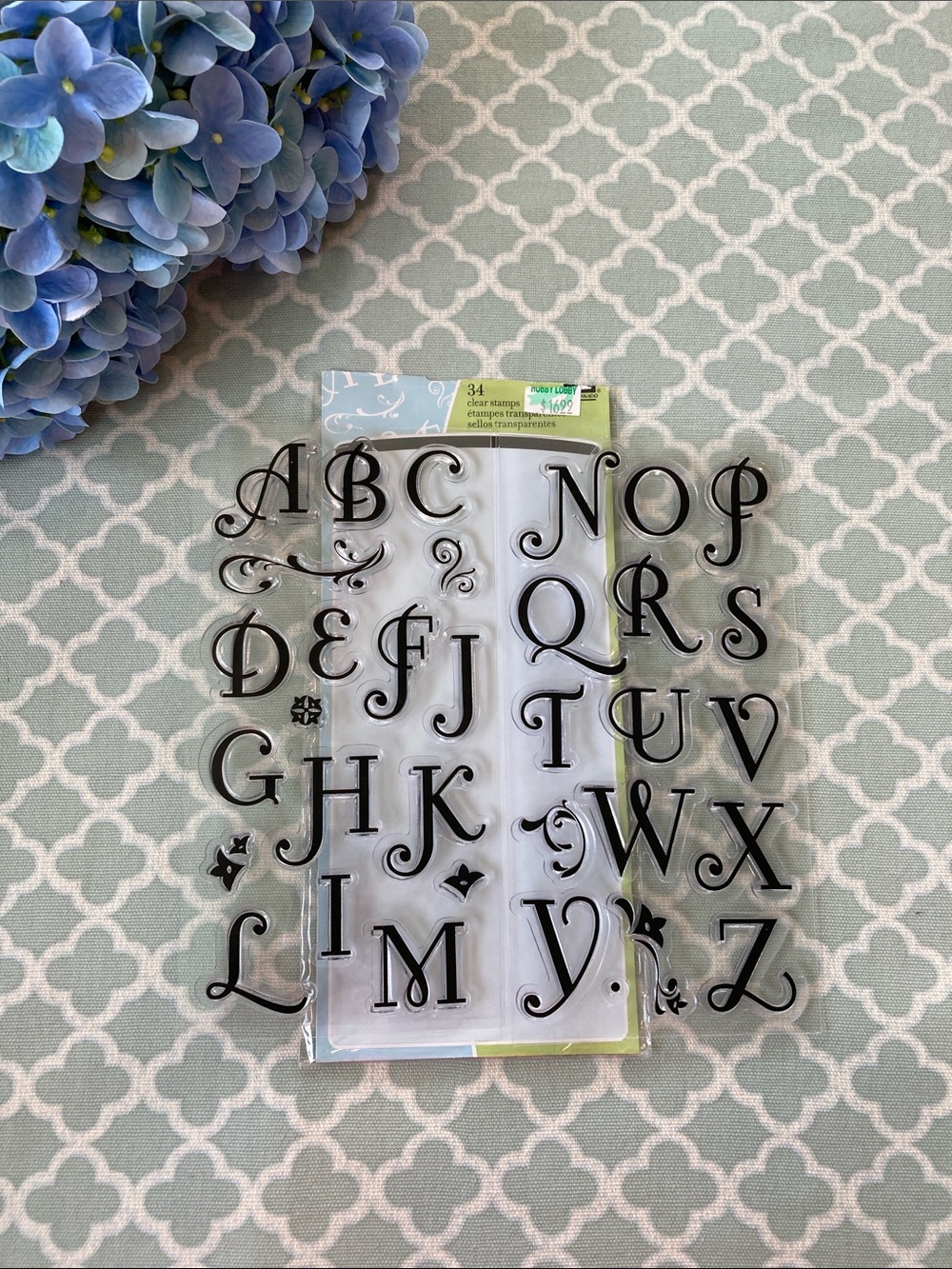 Inkadinkado Coffee House Alpha Clear Cling Stamps